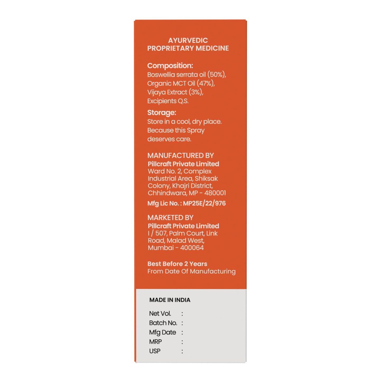 206B Pain Relief Spray